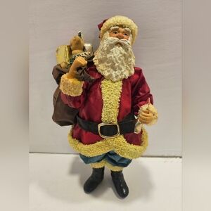 VINTAGE CLOTHTIQUE Possible Dreams 1985 #713028 Santa w Bag 10" Figure CHRISTMAS